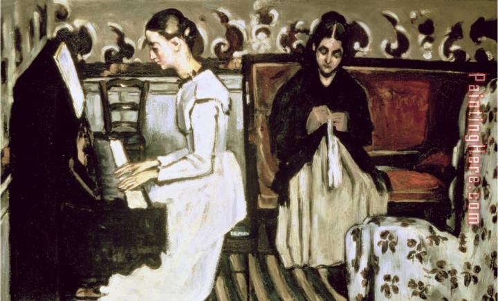 Paul Cezanne Girl at The Piano 1868 69
